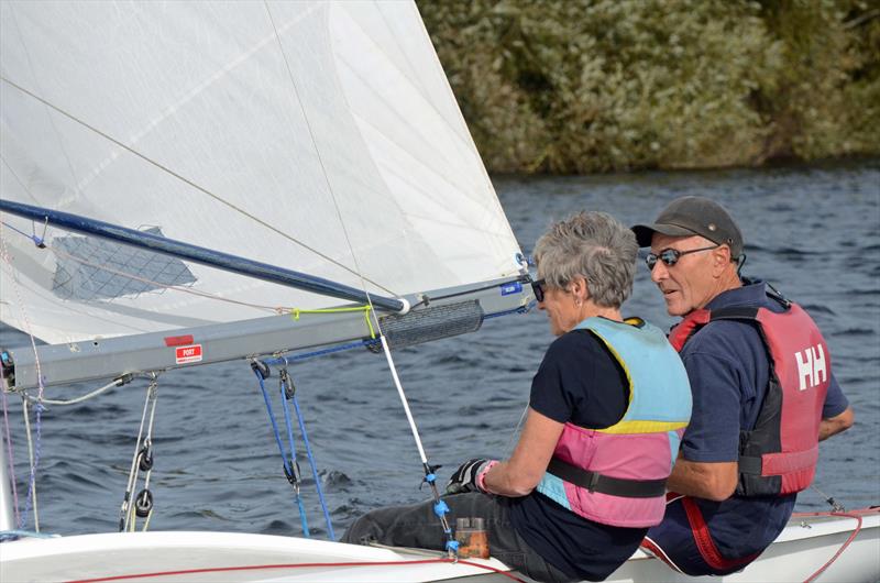 FF3707, Brian Turner & Jackie Burns during the Broxbourne Sailing Club Flying Fifteen Open photo copyright Pip Hudson taken at Broxbourne Sailing Club and featuring the Flying Fifteen class