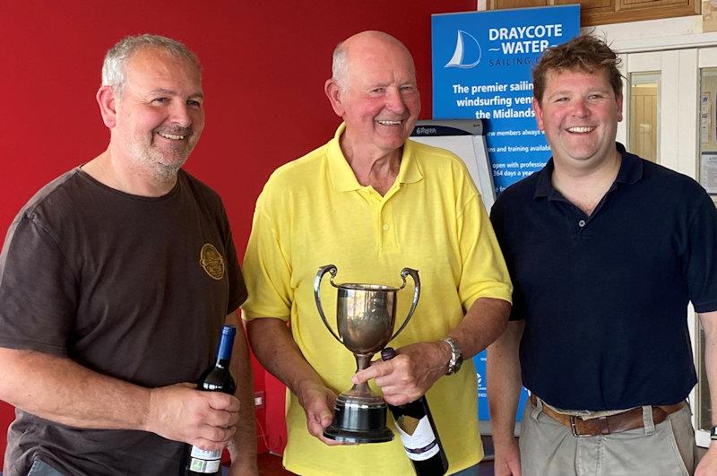 Paul and Geoff Huett win Draycote's Late May Bank Holiday Pursuit Race (with Club Commodore, William Whittaker) - photo © DWSC