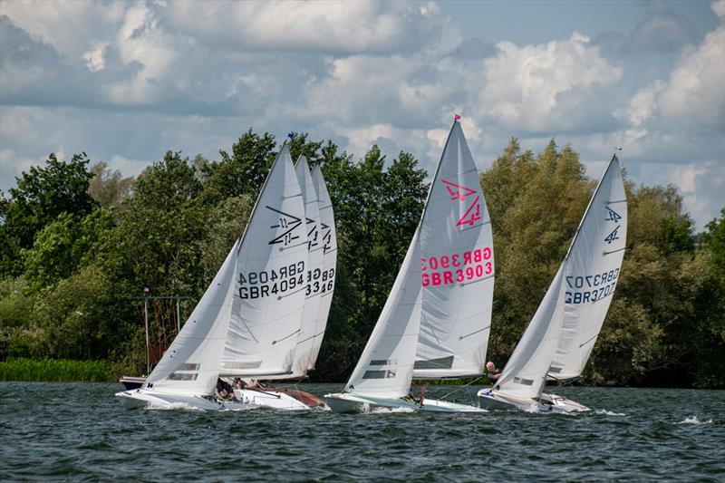 Start of Race 2 - Flying Fifteen Southern Travellers at Middle Nene photo copyright David Livingstone taken at Middle Nene Sailing Club and featuring the Flying Fifteen class