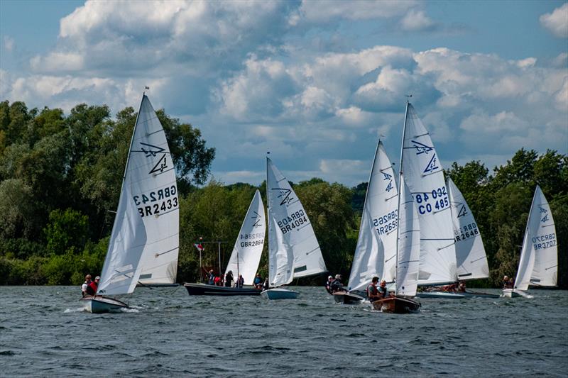 Getting ready for the third race - Flying Fifteen Southern Travellers at Middle Nene photo copyright David Livingstone taken at Middle Nene Sailing Club and featuring the Flying Fifteen class