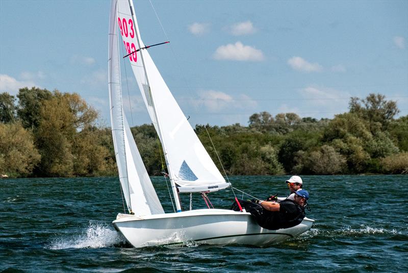 Gary Stuart and Robert Dyson - Flying Fifteen Southern Travellers at Middle Nene photo copyright David Livingstone taken at Middle Nene Sailing Club and featuring the Flying Fifteen class