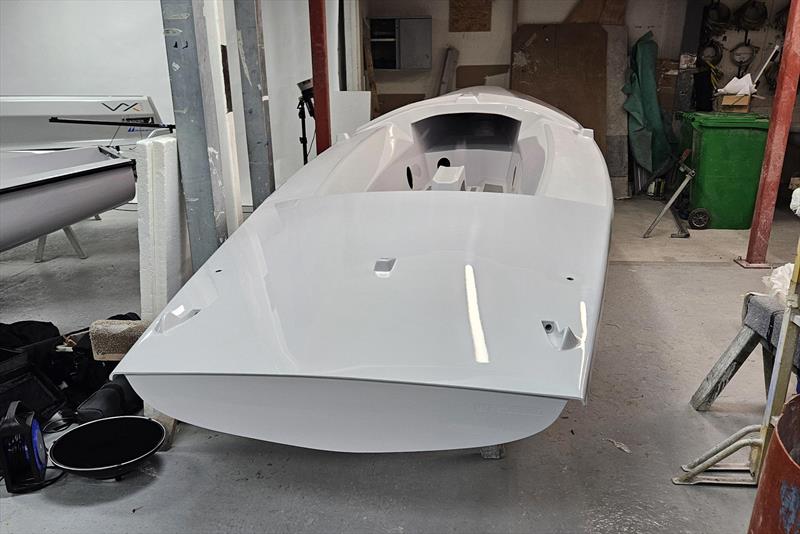 GBR4148 - The bare hull as collected from Ovington Boats - photo © Simon Patterson