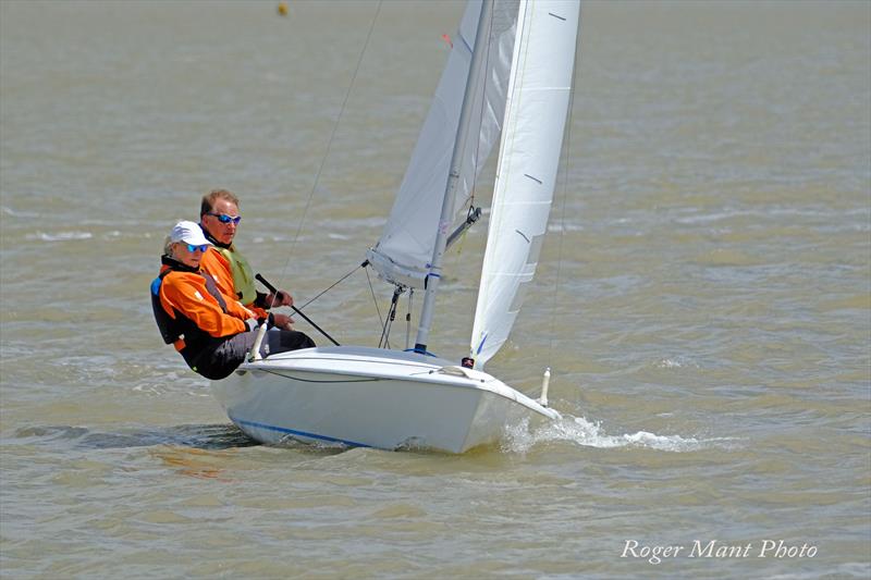 Justin Waples and Jackie McKellar during the Burnham Flying Fifteen Open - photo © Roger Mant Photography