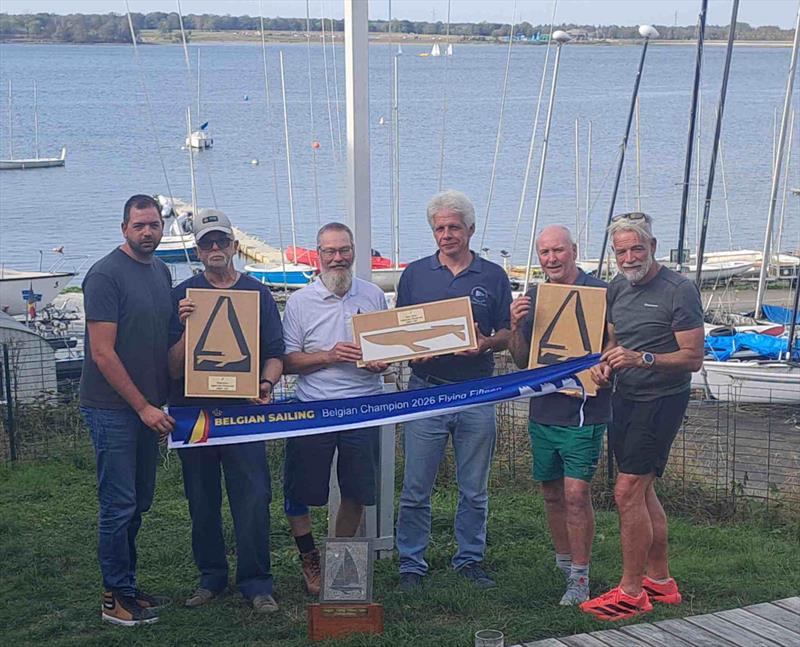 Flying Fifteen Belgian Nationals prize winners - photo © Axel Waucquez