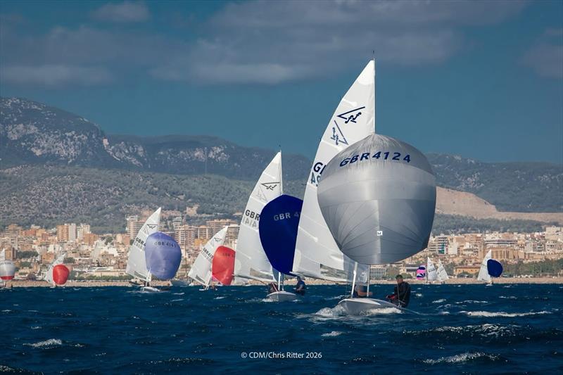Day 1 - Flying Fifteen Europeans in Palma photo copyright Chris Ritter / CDM taken at Club de Mar-Mallorca and featuring the Flying Fifteen class