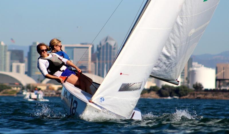 2017 PCISA/ISSA Girls National High School Invitational Regatta photo copyright Maru Urban taken at San Diego Yacht Club and featuring the Flying Junior class