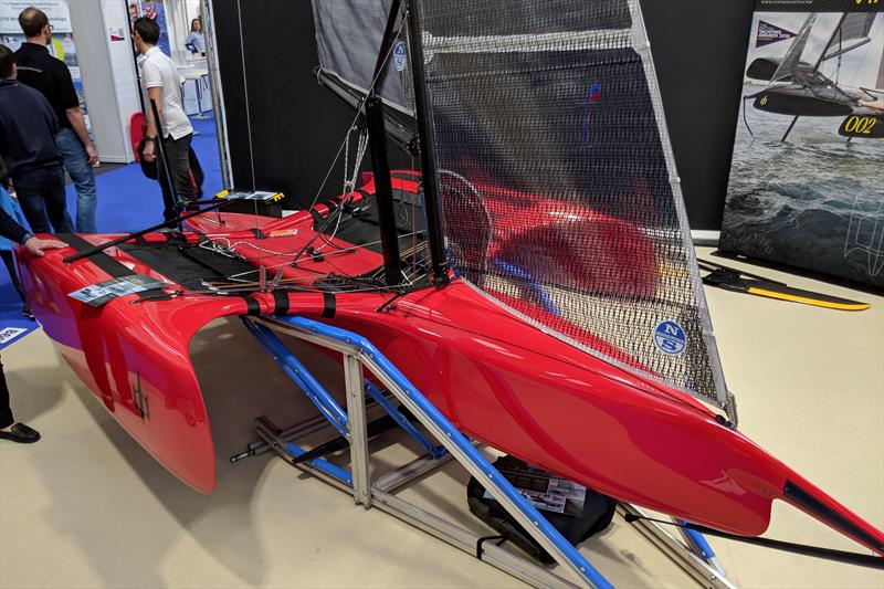 Flying Mantis at the RYA Dinghy Show 2019 photo copyright Mark Jardine / YachtsandYachting.com taken at RYA Dinghy Show and featuring the Flying Mantis class