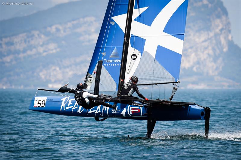 Foiling Week Garda 2017 day 2 photo copyright Martina Orsini taken at Fraglia Vela Malcesine and featuring the Flying Phantom class