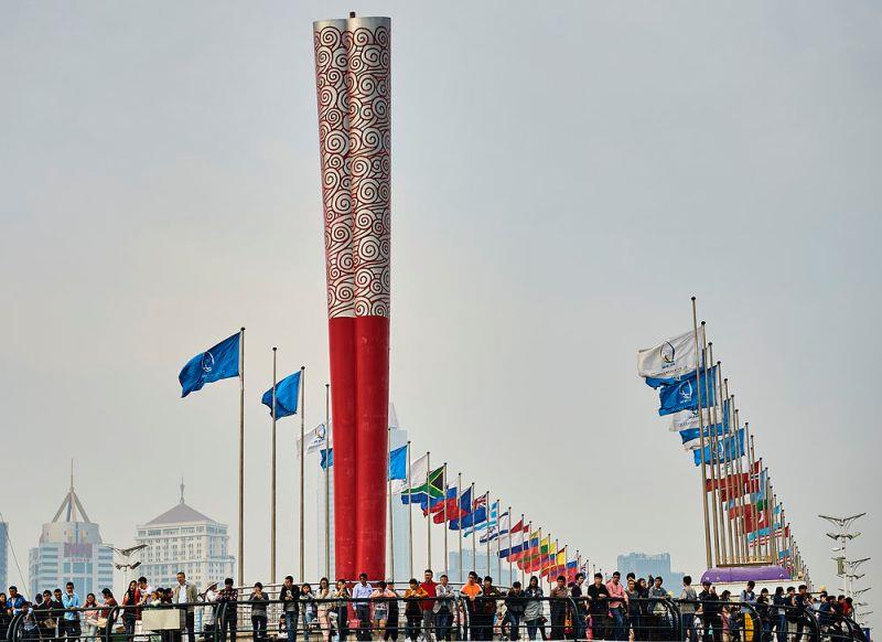 Qingdao 2016 - Olympic torch photo copyright Aitor Alcalde Colomer taken at  and featuring the Flying Phantom class