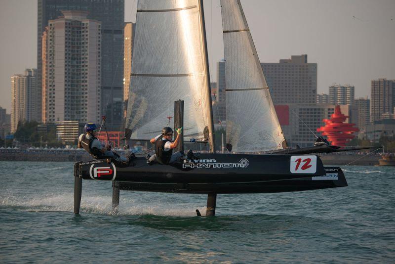 Hamilton Huas - Day 3 - Extreme Sailing Series Qingdao Mazarin Cup 2018 photo copyright Patrick Condy taken at  and featuring the Flying Phantom class