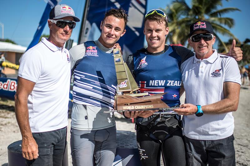 Isaac McHardie and William McKenzie of New Zealand - Red Bull Foiling Generation World Finals in Miami, USA  - photo © Predrag Vuckovic