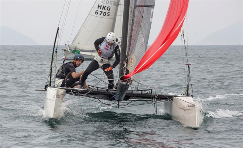 Phantom Flyer (HKG) - The Nations' Cup 2019 photo copyright RHKYC / Guy Nowell taken at Royal Hong Kong Yacht Club and featuring the Flying Phantom class