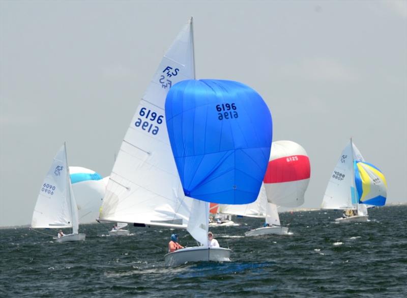 Flying Scot North American Championship at Pensacola Yacht Club on Pensacola Bay. Day 1, the qualifying series photo copyright Talbot Wilson taken at Pensacola Yacht Club and featuring the Flying Scot class