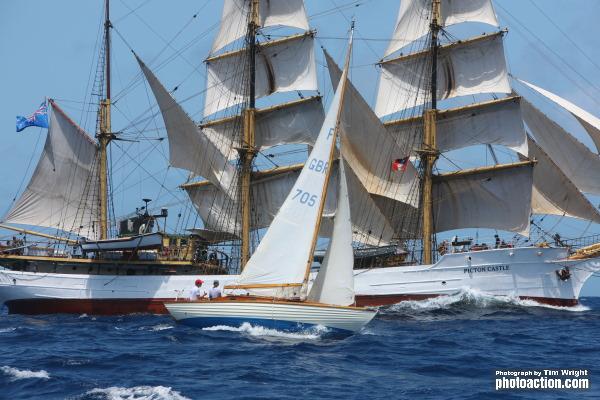 1942 Folk Boat, Lorema at the 2014 Antigua Classic Yacht Regatta photo copyright Tim Wright / www.photoaction.com taken at Antigua Yacht Club and featuring the Folkboat class