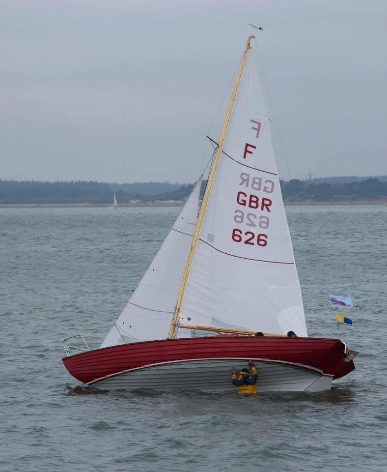 Nordic Folkboat impromptu hull inspection at Cowes Classics Week photo copyright John Greenway / www.marineaction.co.uk taken at  and featuring the Folkboat class