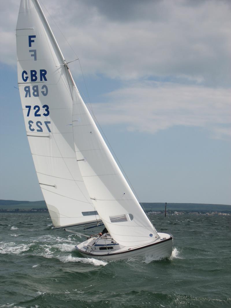 Padfoot during Lymington Nordic Folkboats Saturday Series Race 12 photo copyright RLymYC taken at Royal Lymington Yacht Club and featuring the Folkboat class