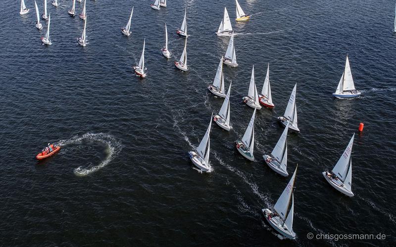 RDF & IDDM Folkboat Regatta Flensburg 2018 photo copyright Chris Gossman / www.chrisgossmann.de taken at Flensburger Segel-Club and featuring the Folkboat class