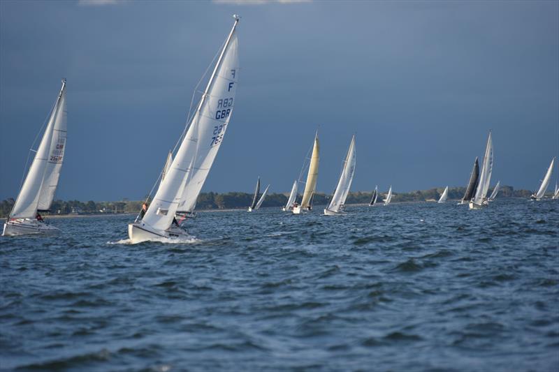 Spencers Estate Agents Royal Lymington Yacht Club Thursday Night Early Series day 6 photo copyright RLymYC taken at Royal Lymington Yacht Club and featuring the Folkboat class