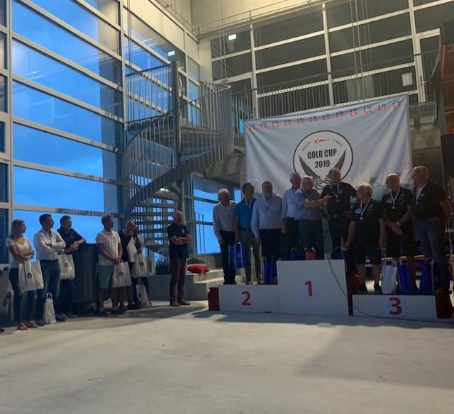 Podium at the Nordic Folkboat Gold Cup 2019 - photo © Jens Thuroe