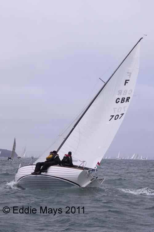 Madelaine at the J.P. Morgan Asset Management Round the Island Race photo copyright Eddie Mays taken at  and featuring the Folkboat class