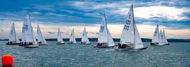 Nordic Folkboats racing from the Royal Lymington Yacht Club photo copyright Coolhat Digital taken at Royal Lymington Yacht Club and featuring the Folkboat class