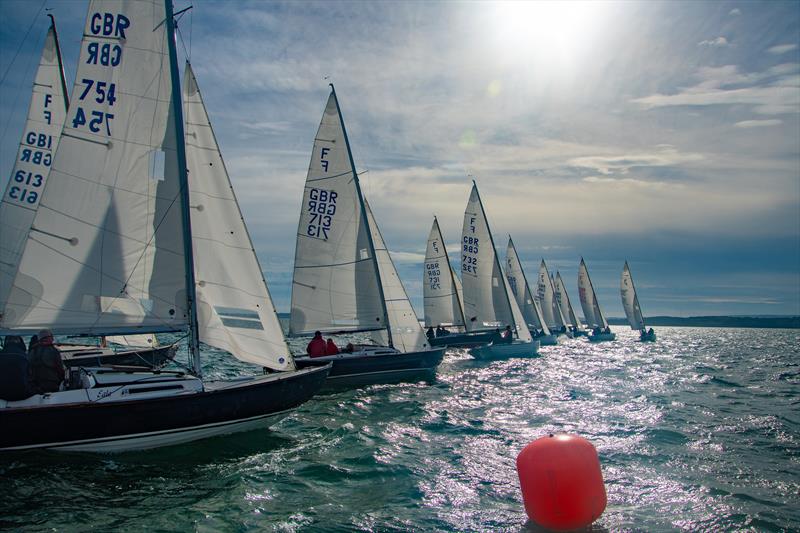 Nordic Folkboats racing from the Royal Lymington Yacht Club photo copyright Coolhat Digital taken at Royal Lymington Yacht Club and featuring the Folkboat class