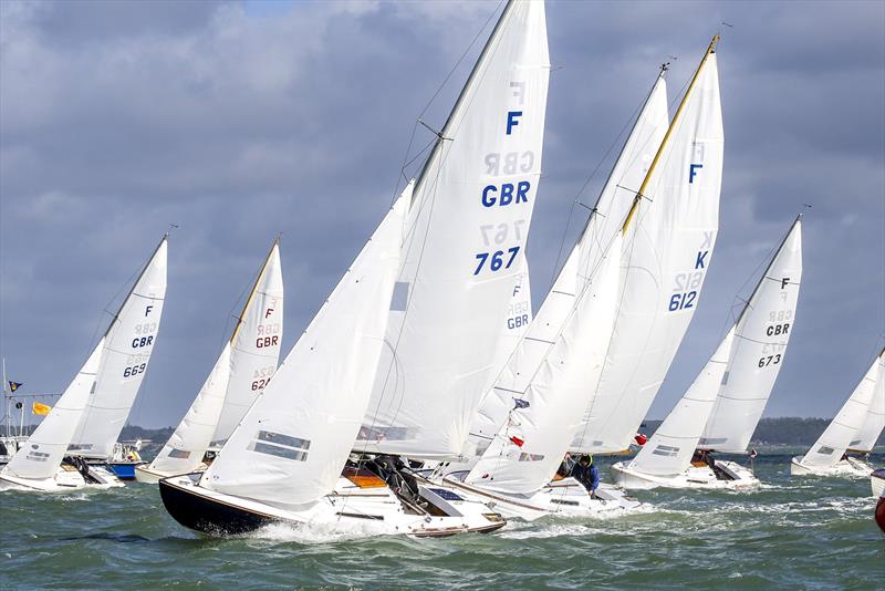 Folkboat Racing in the Solent - photo © Jake Sugden