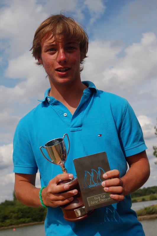 Hippolyte Bessiere wins the Junior Gold Cup at the 2014 Footy Gold Cup photo copyright Roger Stollery taken at Two Islands Radio Yacht Club and featuring the Footy class