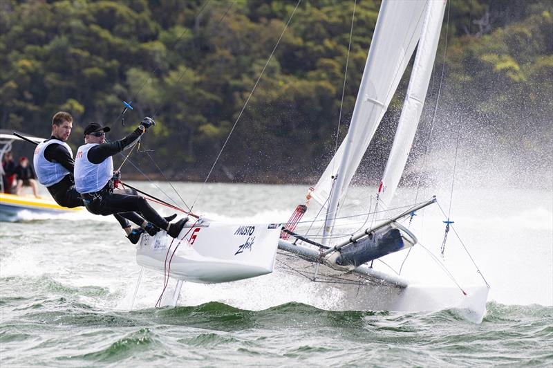 Action from the F16 Australian Championship photo copyright F16 Association taken at Whitsunday Sailing Club and featuring the Formula 16 class