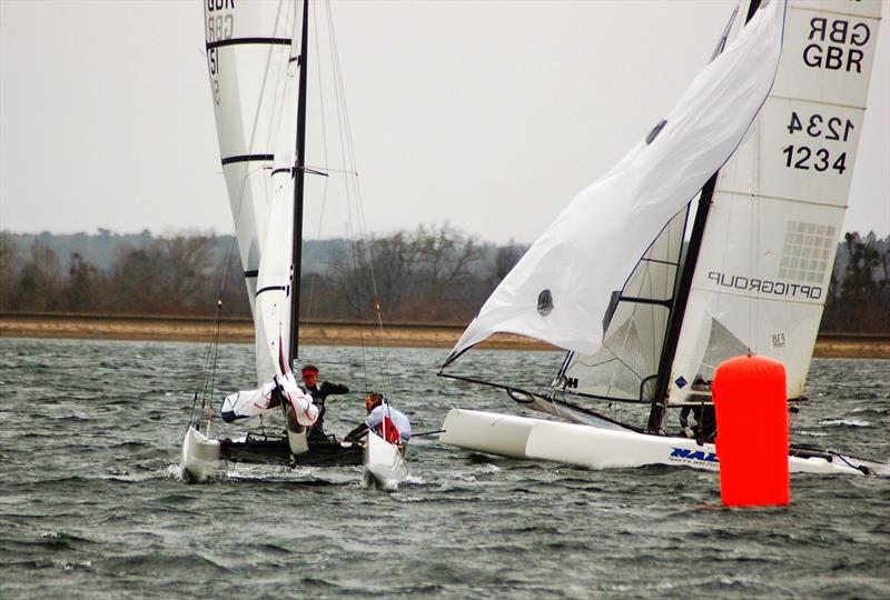 F18 TT at Datchet Water photo copyright Barry Peters taken at Datchet Water Sailing Club and featuring the Formula 18 class