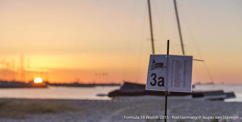 All set at the Formula 18 Worlds in Kiel - photo © Jasper van Staveren / www.sailshoot.com