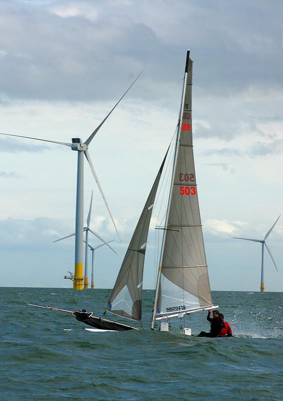 Whitstable Forts Race 2015 photo copyright Nick Champion / www.championmarinephotography.co.uk taken at Whitstable Yacht Club and featuring the Formula 18 class