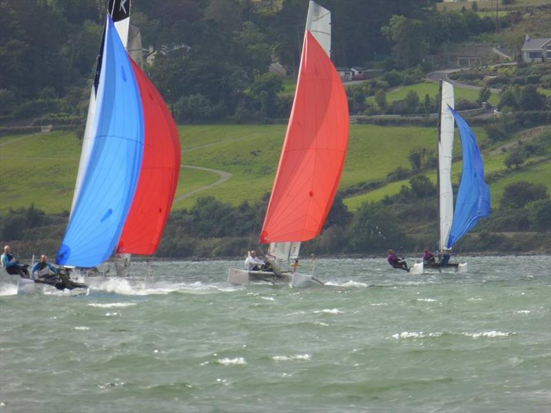 Irish Open Multihull Championship at Carlingford photo copyright Lou Ann Crowcroft / Diarmuid Gorman taken at Carlingford Sailing Club and featuring the Formula 18 class