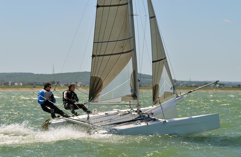 Man Of Kent Race at Whitstable photo copyright Nick Champion / www.championmarinephotography.co.uk taken at Whitstable Yacht Club and featuring the Formula 18 class