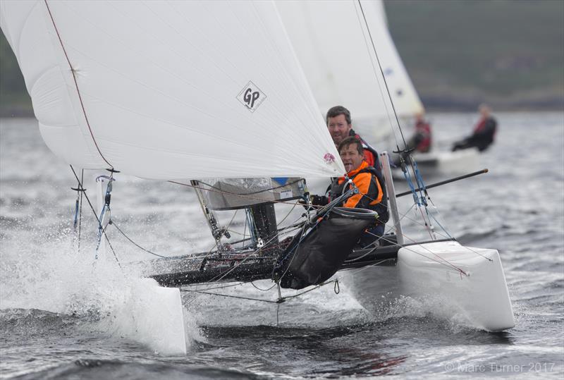 Nigel Lynn and Alan Nesbitt in their Nacra F18 at the annual Cumbraes Regatta - photo © Marc Turner / PFM Pictures