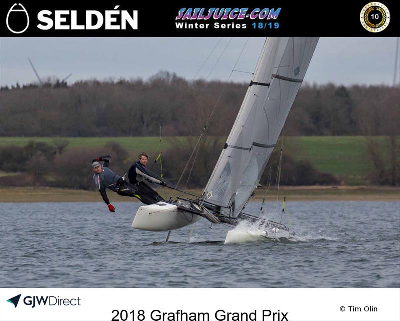 Dave White's F18 during the 2018 Grafham Grand Prix - photo © Tim Olin / www.olinphoto.co.uk