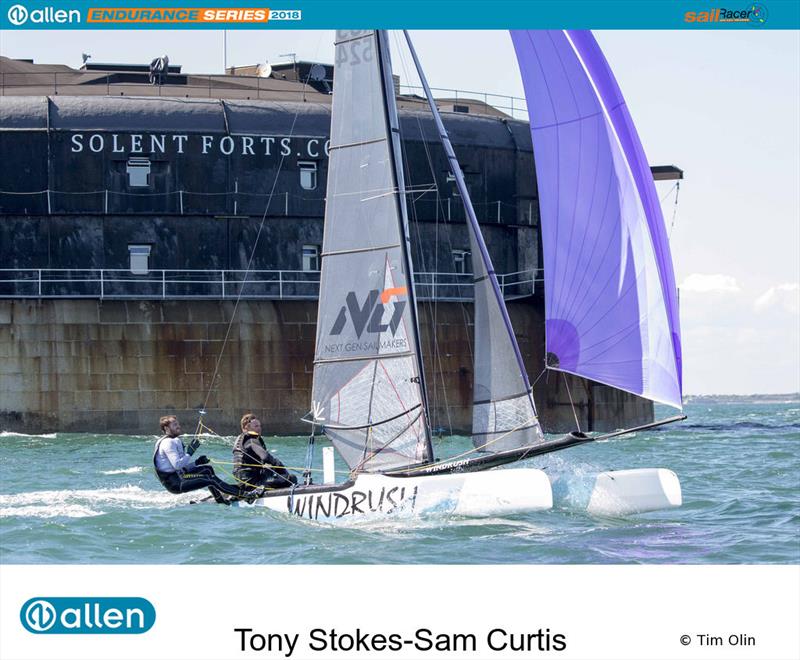 Allen Endurance Series photo copyright Tim Olin / www.olinphoto.co.uk taken at Hayling Ferry Sailing Club and featuring the Formula 18 class