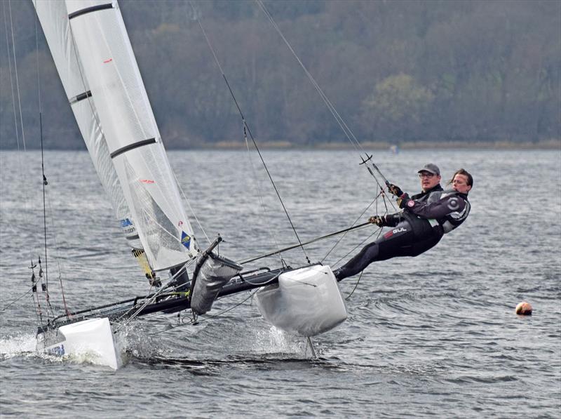 F18 at the Bala Massacre photo copyright John Hunter taken at Bala Sailing Club and featuring the Formula 18 class