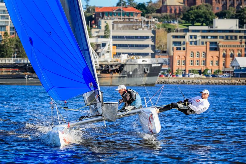 Send It Marine at SailFest Newcastle photo copyright Salty Dingo taken at Newcastle Cruising Yacht Club and featuring the Formula 18 class