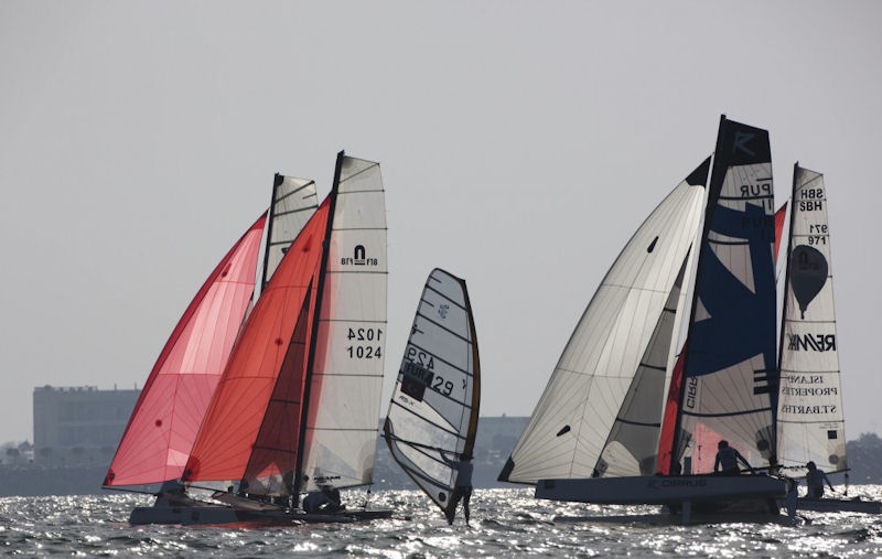 Mussanah Race Week day 4 photo copyright Mark Lloyd taken at  and featuring the Formula 18 class