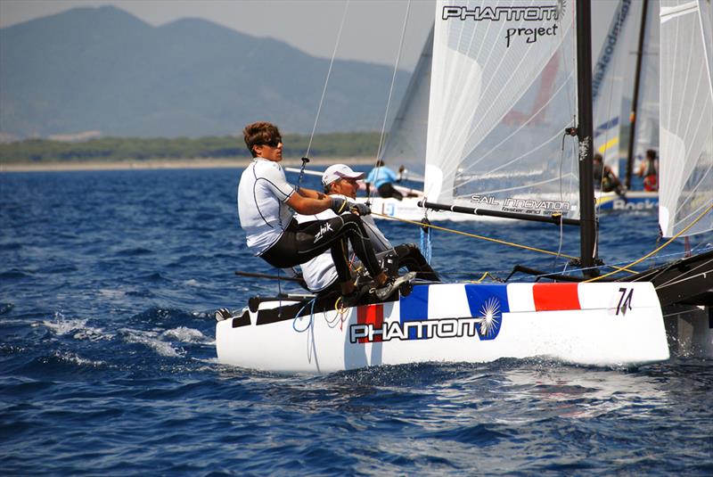 Hugh Styles and Richard Mason finish second at the Formula 18 World Championships photo copyright Fabrizio Gandini / CDVG / www.sailingandtravel.com taken at Compagnia della Vela Grosseto and featuring the Formula 18 class