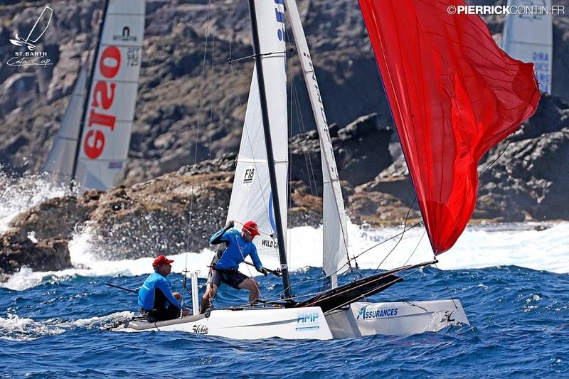 Mitch Booth & Andy Dinsdale – St. Bart Cata-Cup 2016 photo copyright Pierrick Contin / www.pierrickcontin.fr taken at  and featuring the Formula 18 class