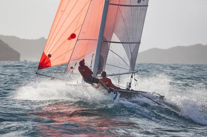 St. Barth Cata Cup photo copyright Michael Gramm taken at Saint Barth Yacht Club and featuring the Formula 18 class