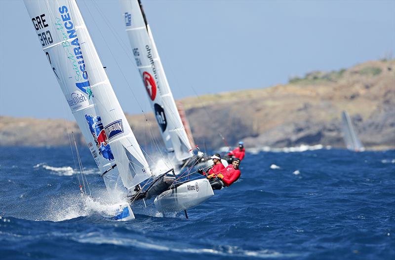 2018 Barth Cata Cup final day photo copyright Pascal Alemany taken at Saint Barth Yacht Club and featuring the Formula 18 class