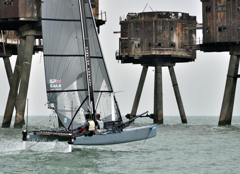 2019 Allen Endurance Series Round 1 - Whitstable Forts Race photo copyright Nick Champion / www.championmarinephotography.co.uk taken at Whitstable Yacht Club and featuring the Formula 18 class