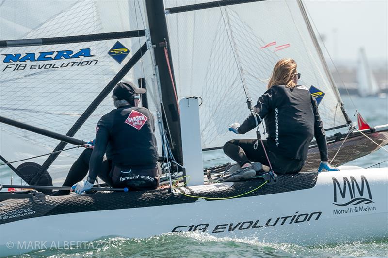 2021 Helly Hansen NOOD Regatta San Diego photo copyright Mark Albertazzi taken at San Diego Yacht Club and featuring the Formula 18 class