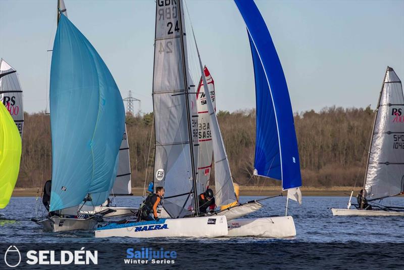 Fast Handicap fleet in the Gill Grafham Grand Prix photo copyright Tim Olin / www.olinphoto.co.uk taken at Grafham Water Sailing Club and featuring the Formula 18 class