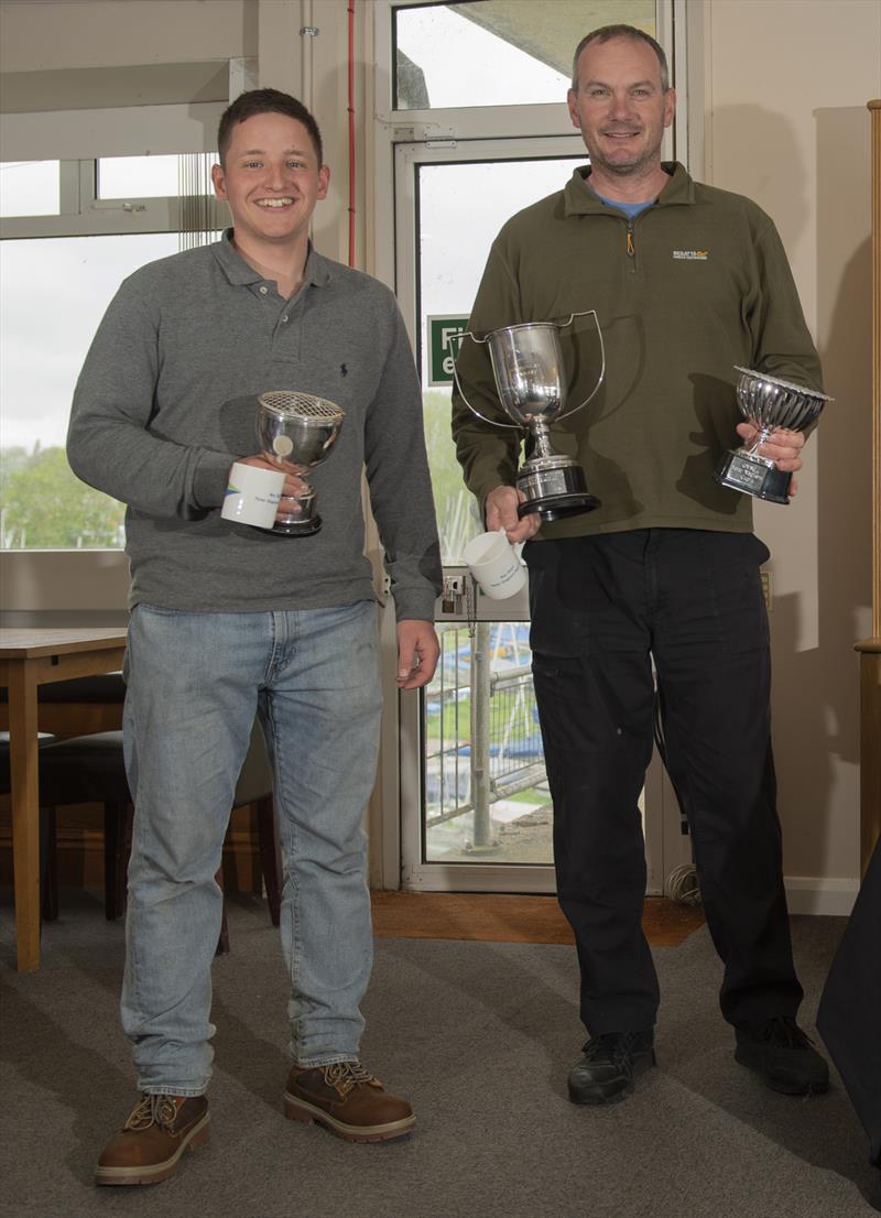 Jon Sweet (right) and Reece Webb win the Peter Waghorn Regatta overall at Grafham Water SC - photo © Paul Sanwell / OPP