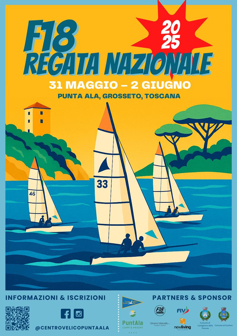 Formula 18 Italian National Regatta 2025 photo copyright @CentroVelicoPuntaAla taken at Centro Velico Punta Ala and featuring the Formula 18 class