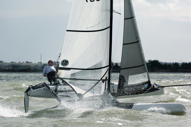 East Coast Piers Race -  Day 1 photo copyright Nick Champion / www.championmarinephotography.co.uk taken at Marconi Sailing Club and featuring the Formula 18 class